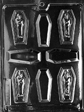 Casket with Mummy Chocolate Mould